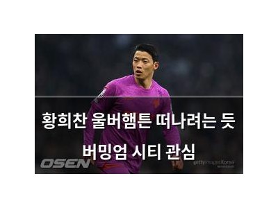 황희찬 울버햄튼 떠나려는 듯 버밍엄 시티 관심