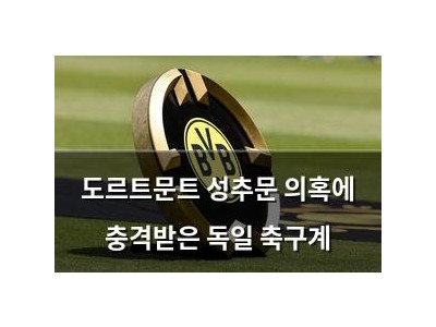 도르트문트 성추문 의혹에 충격받은 독일 축구계