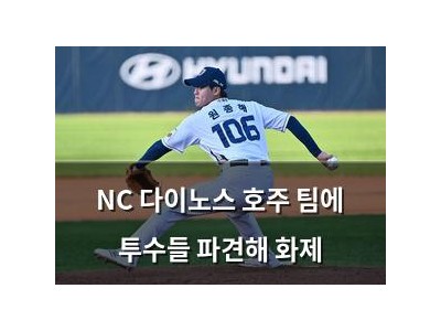 NC 다이노스 호주 팀에 투수들 파견해 화제