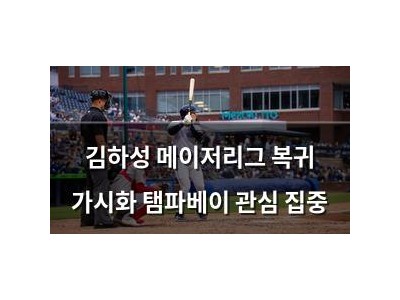 김하성 메이저리그 복귀 가시화 탬파베이 관심 집중