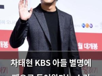 차태현 KBS 아들 별명에 빽으로 들어왔다는 소리 억울해