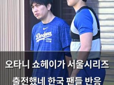 오타니 쇼헤이가 서울시리즈 출전했네 한국 팬들 반응 뜨거웠다