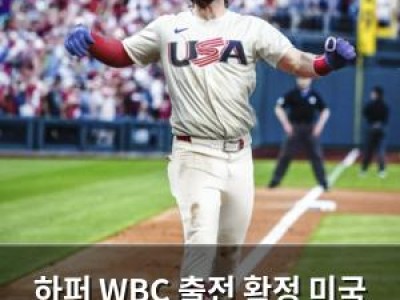 하퍼 WBC 출전 확정 미국 라인업에 화들짝