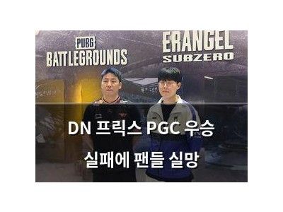 DN 프릭스 PGC 우승 실패에 팬들 실망