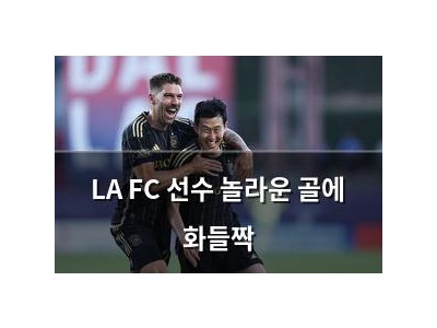 LA FC 선수 놀라운 골에 화들짝