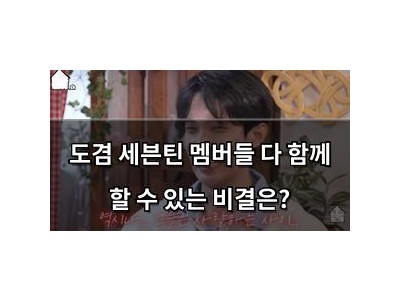 도겸 세븐틴 멤버들 다 함께 할 수 있는 비결은?